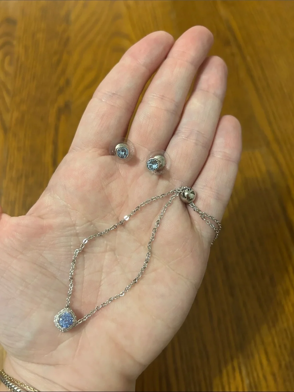 Swarovski Bracelet & Earring Set - Blue